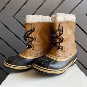 Sorel Yoot Pac TP kids waterproof snow boot brown mesquite size 5 boys girls